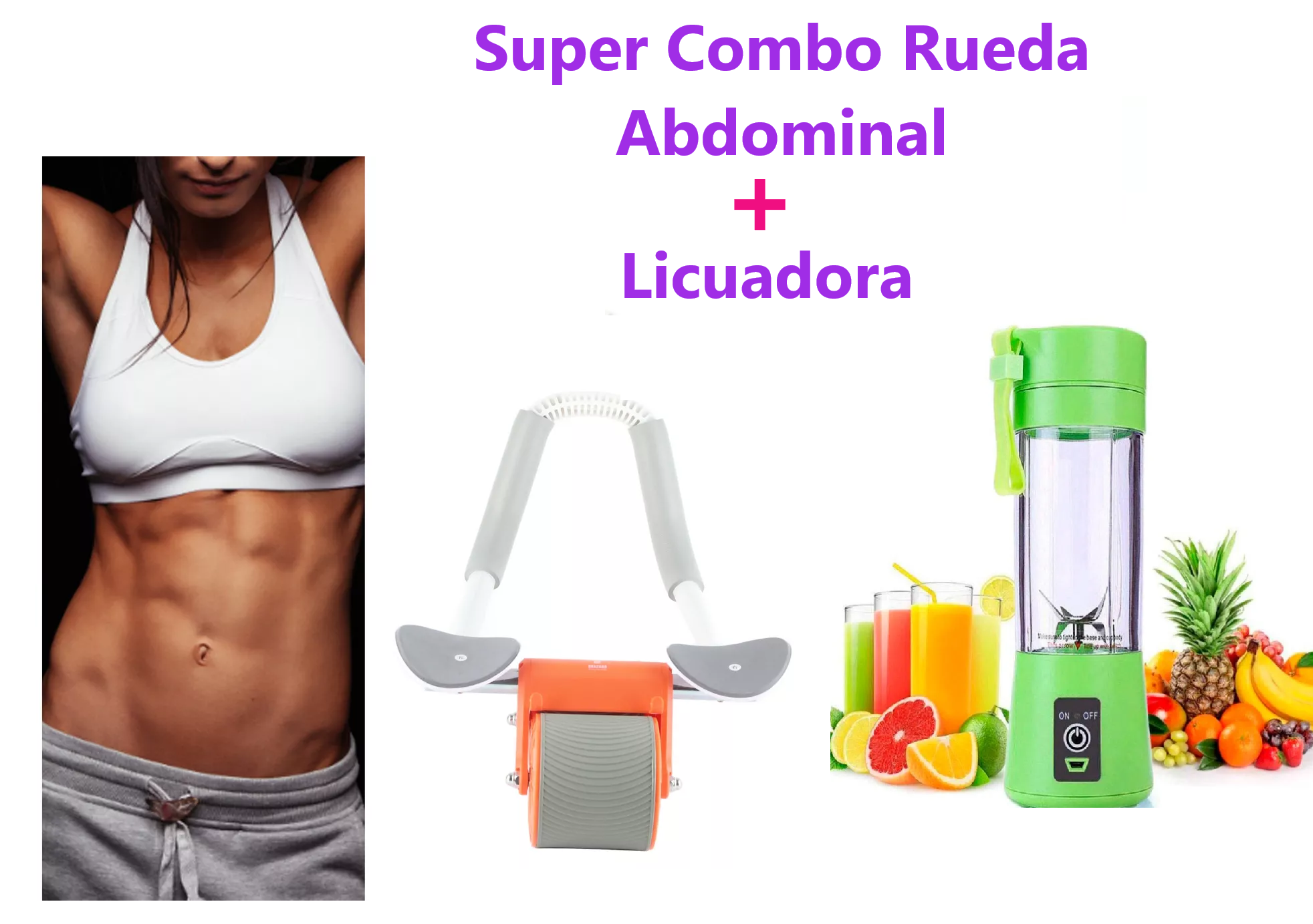 Miniatura 6 de Combo Rueda Abdominal + Licuadora Port